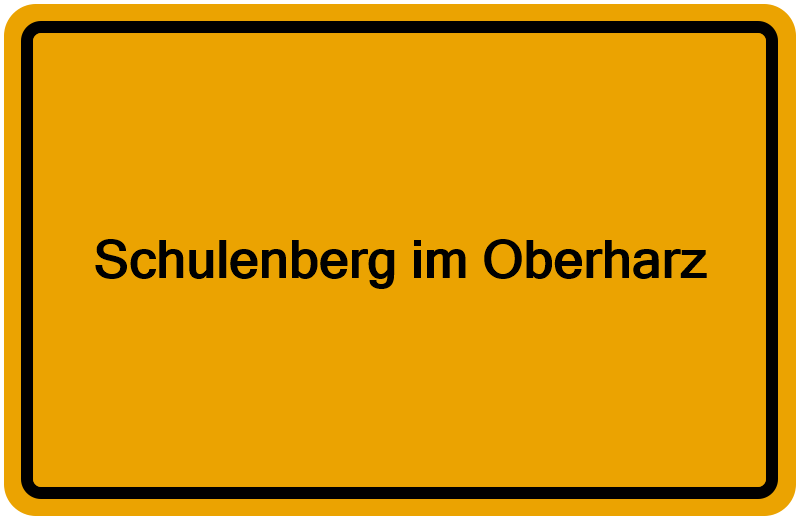 Handelsregisterauszug Schulenberg im Oberharz